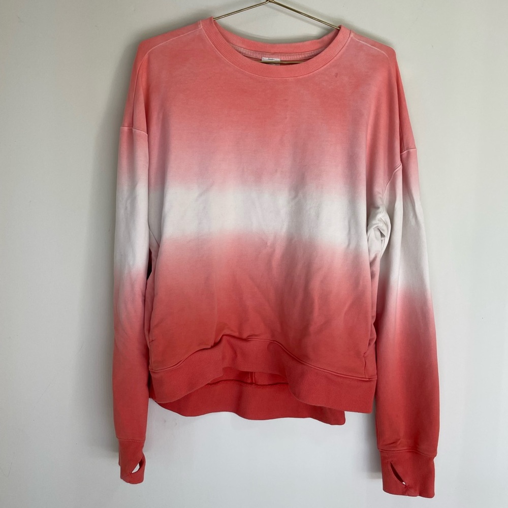All in Motion M Pink White Ombré sweater